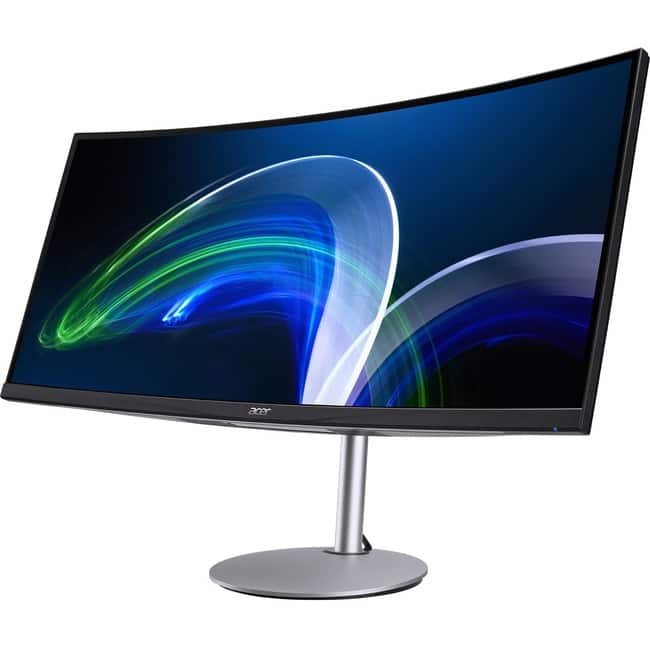 Acer - CB342CU 34" Class UW-QHD LED Monitor - 21:9 - 34" Viewable - In-plane Switching (IPS) Technology - LED - Silver