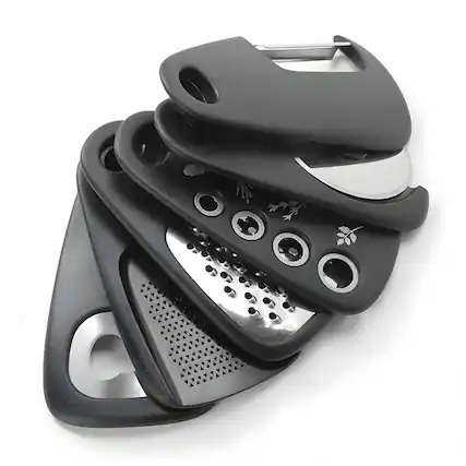 Front. Kitcheniva - Kitchen Gadgets Opener Tool Set 6 Pcs - Black.