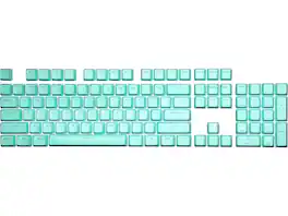 Cooler Master - KC-NPDMF1-US PBT Doubleshot Backlit Keycap Upgrade Set for Mechanical Keyboards - Mint Green