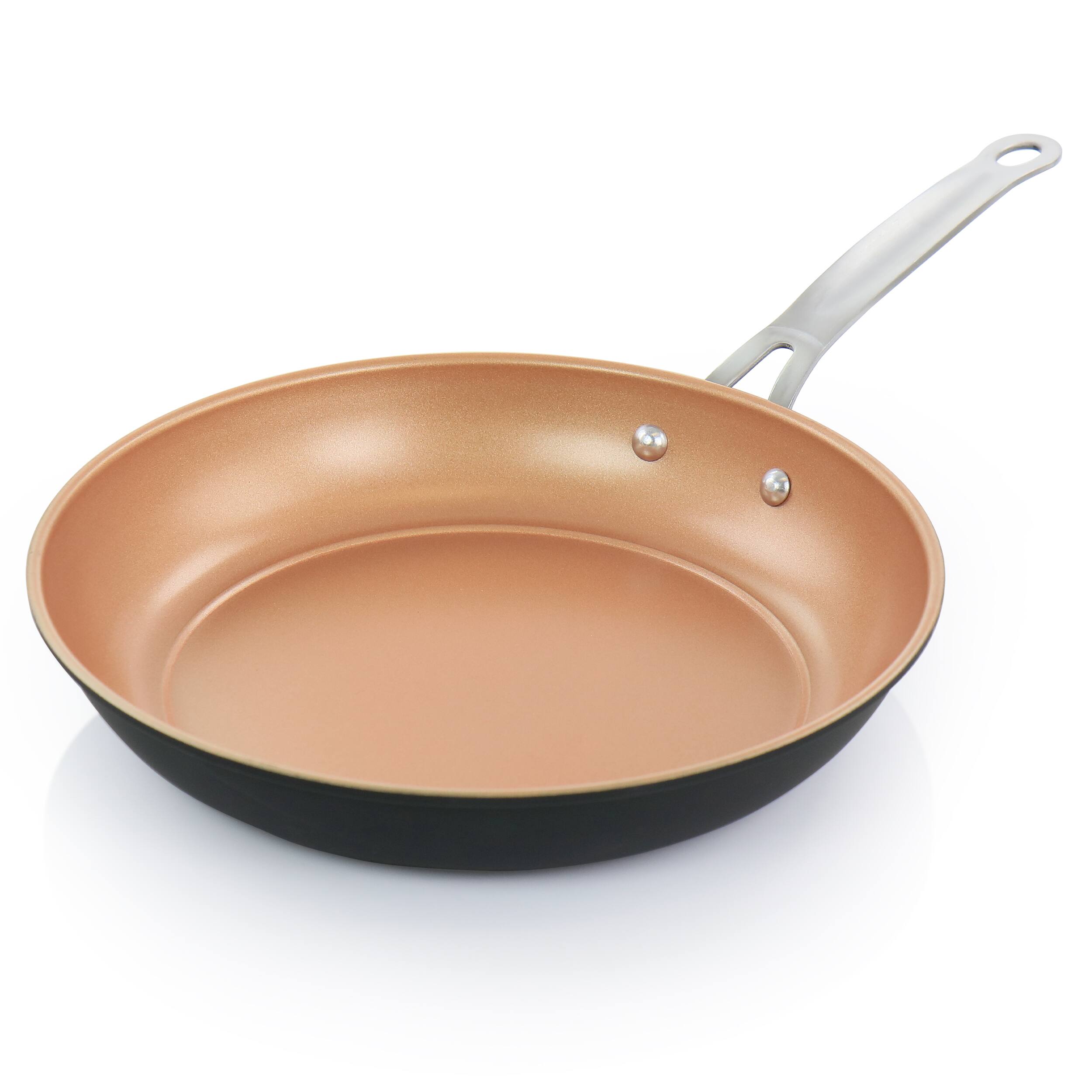 Alt View 1. Gibson - Gibson Home Chestnut 2 Piece Nonstick Carbon Steel Frying Pan Set in Copper - Copper.