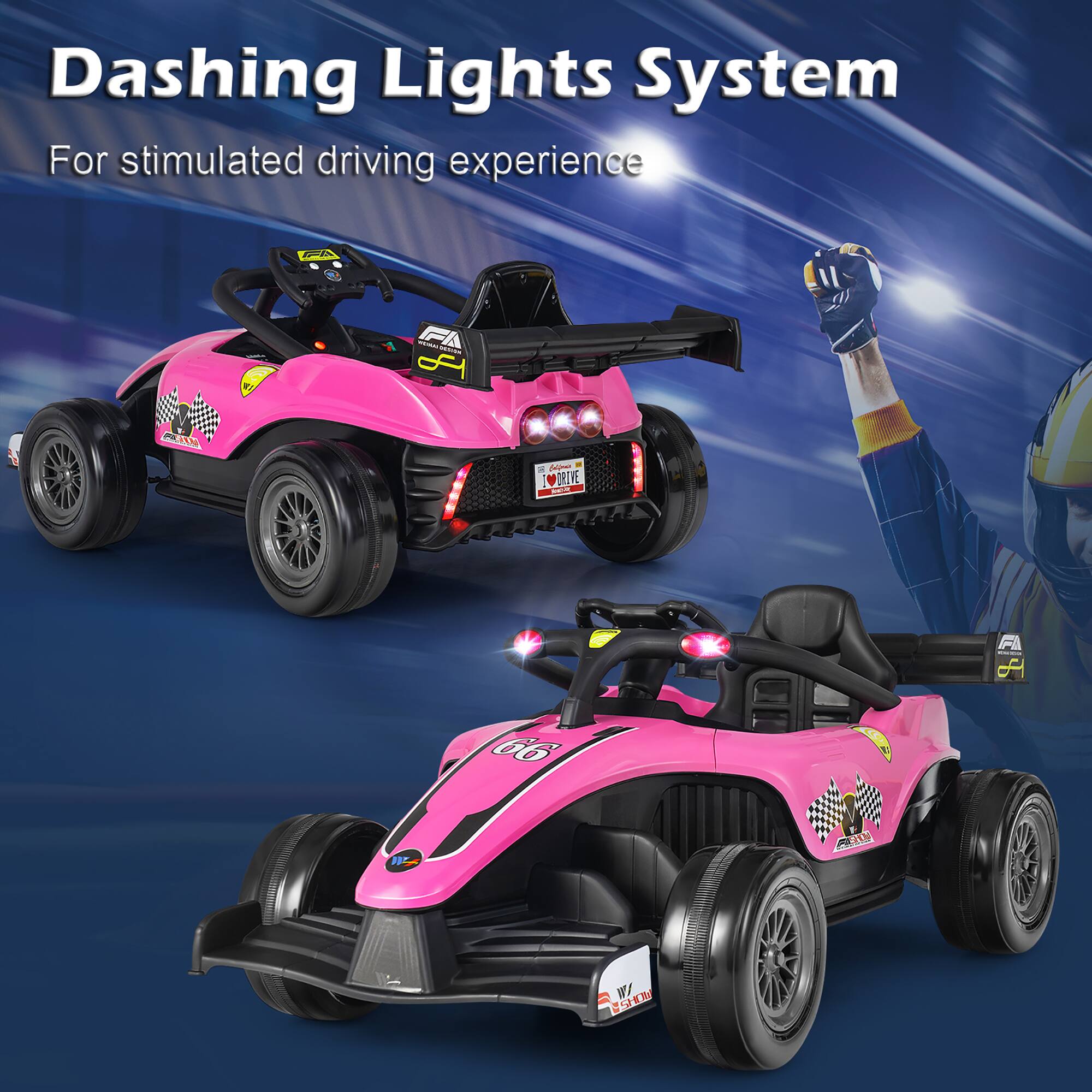 Dashing Lights System  
For stimulated driving experience  

C - M TEL T AR - Aaman 1 ORIVE 66 CIAN W/ C5HN