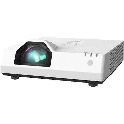Left. Panasonic - Panasonic Short Throw LCD Projector - 16:10 - Floor Mountable, Ceiling Mountable, Desktop - Front, Ceiling, Rear - 2160p - 1.07 Billion Colors (30-bit).
