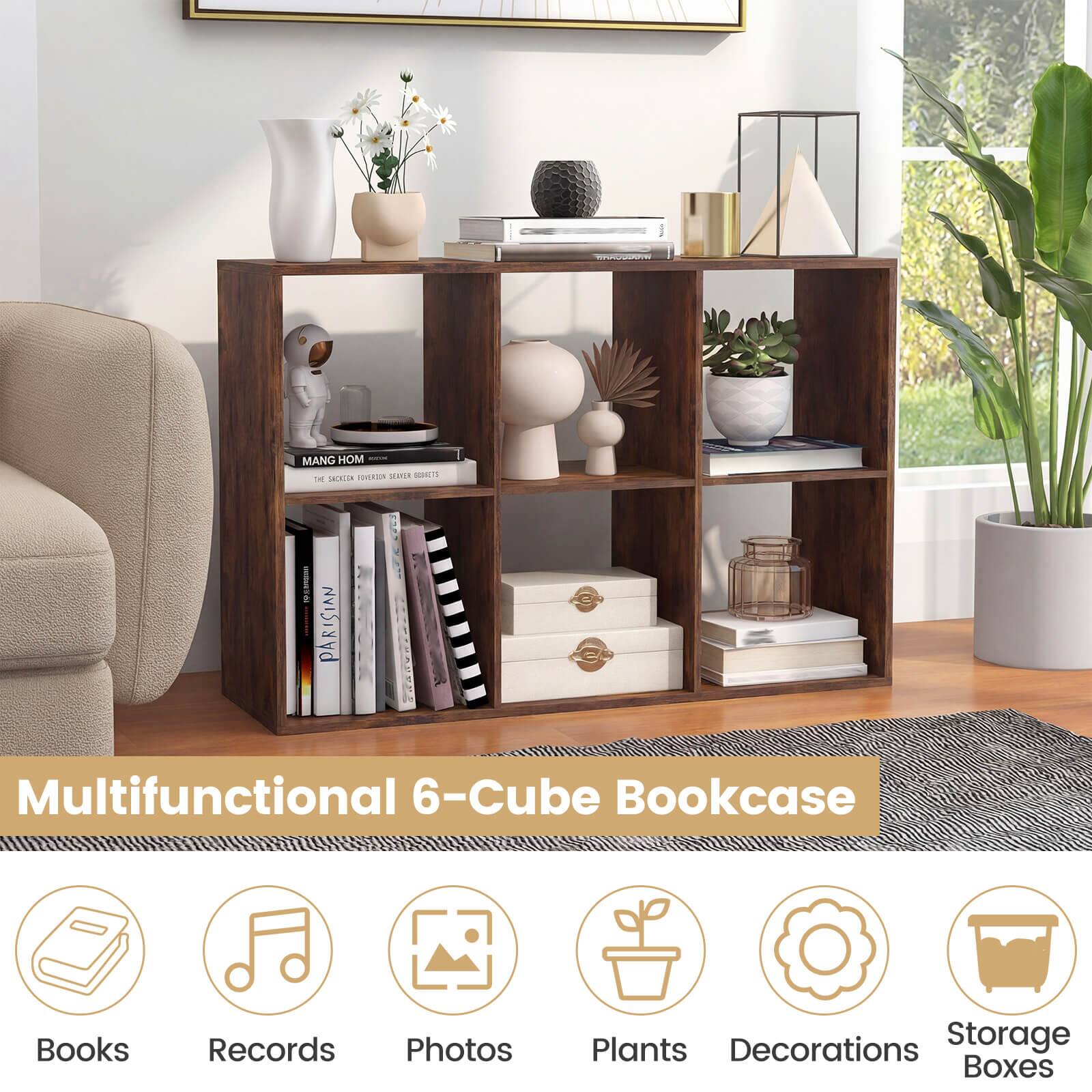 HOM | MANG HOM MAIA ORELIS Tn MULAN ! PARISIAN C

Multifunctional 6-Cube Bookcase

Books Records Photos Plants Decorations Storage Boxes