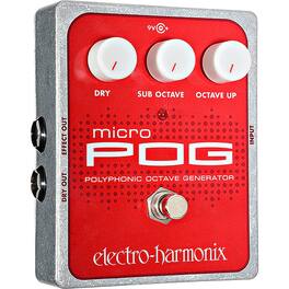 Harmonix - Micro POG Polyphonic Octave Generator Pedal MICROPOG - Red