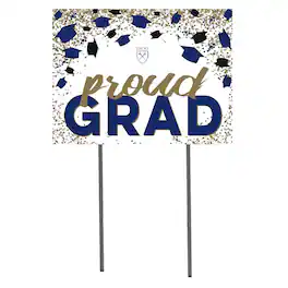 Jardine - Emory Eagles 18" x 24" Proud Grad Yard Sign - White