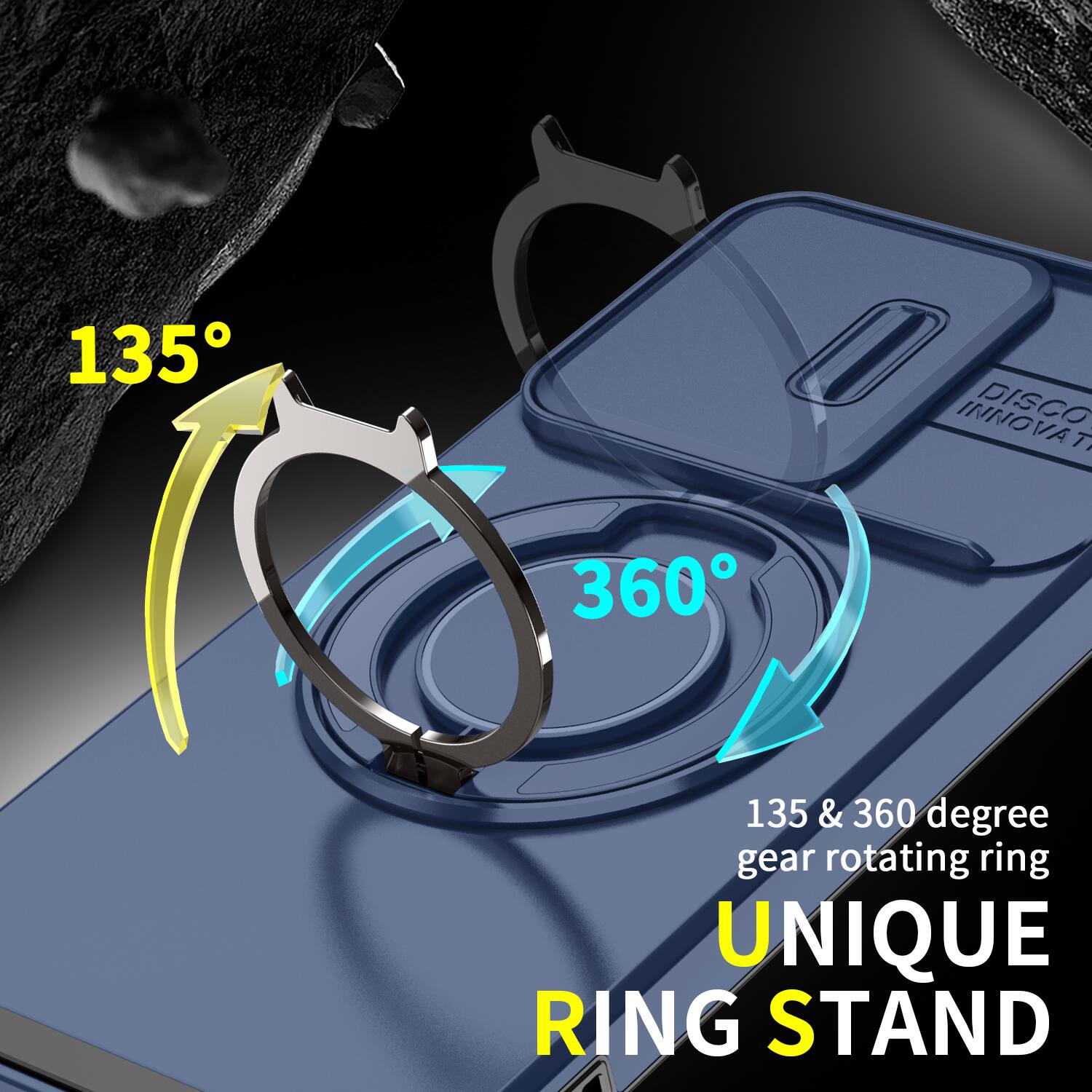 135
INNOVAT DISCOVA
360
135 & 360 degree gear rotating ring UNIQUE RING STAND