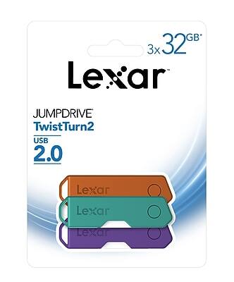 Lexar  
3x 32GB  
JUMPDRIVE TwistTurn2  
USB 2.0