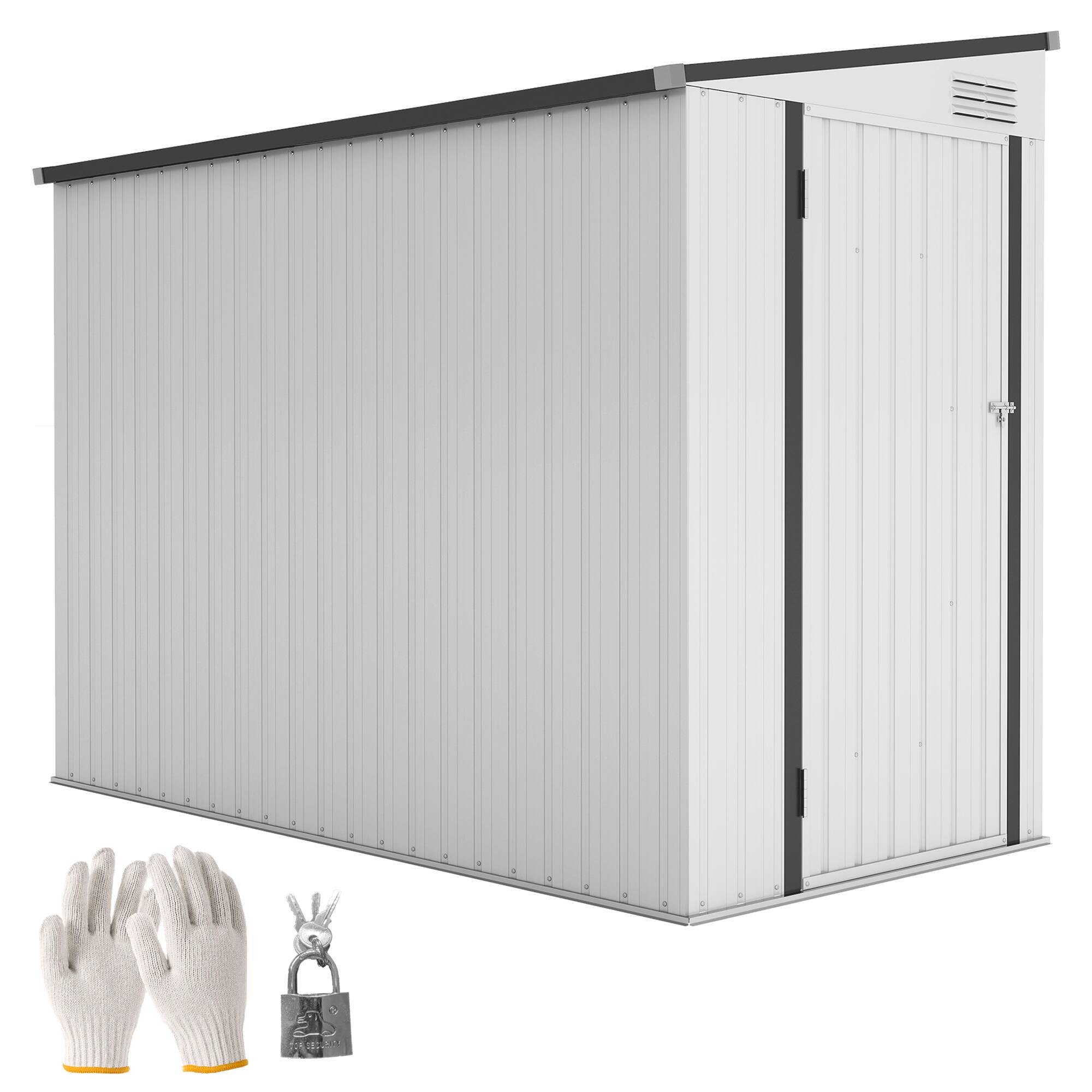 Outsunny - x 7.7' Lean to Garden Storage Shed