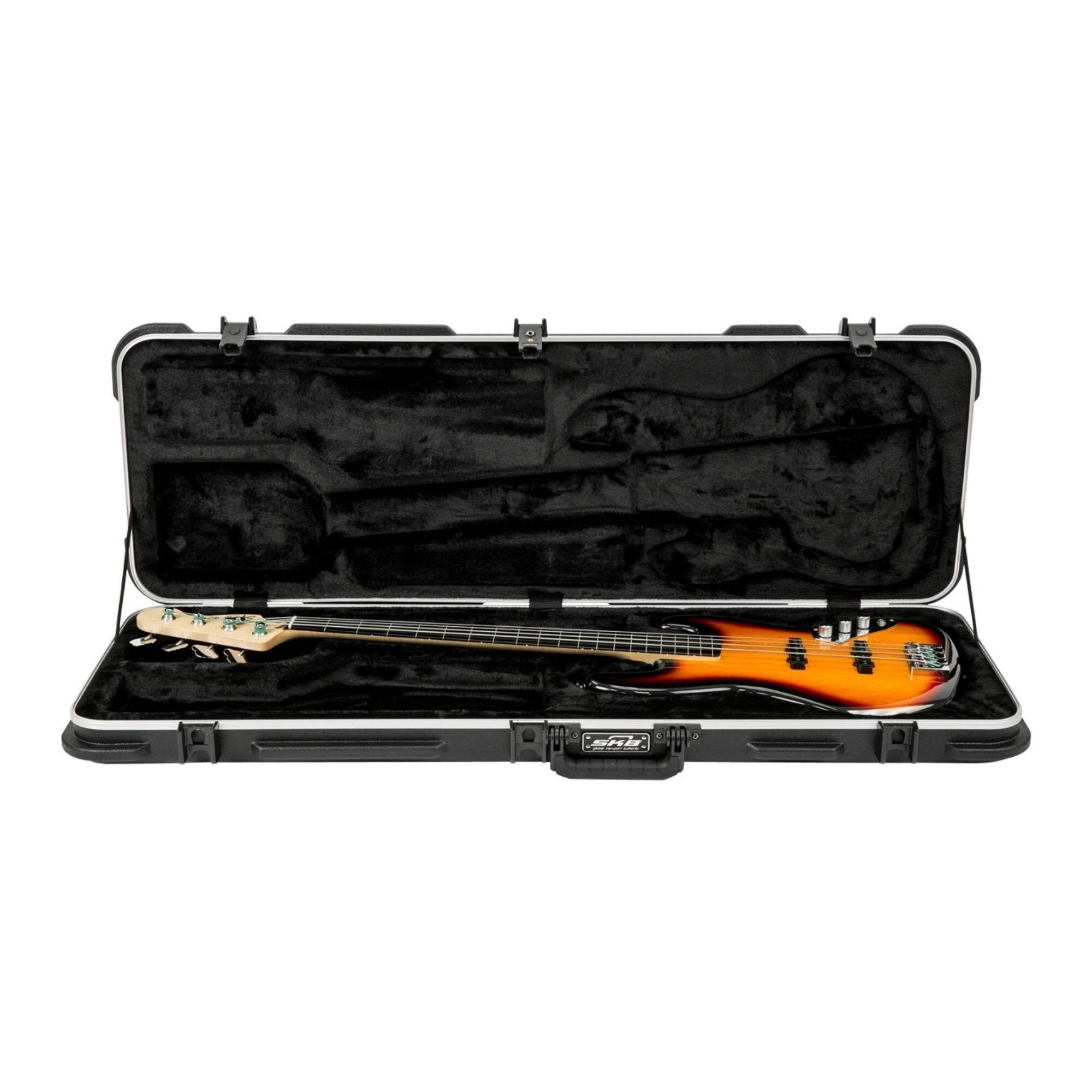 Back. SKB - SKB Cases 1SKB-44 Rectangular Bass Guitar Case - TSA Latch, Over-Molded Handle.