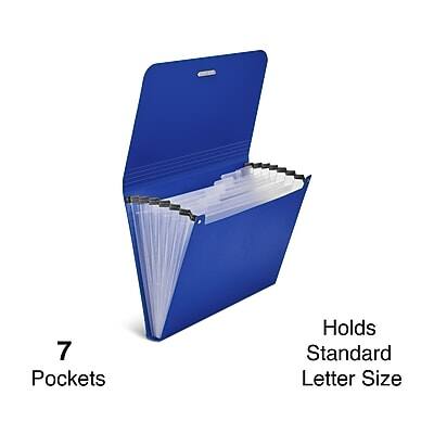 7 Pockets  
Holds Standard Letter Size
