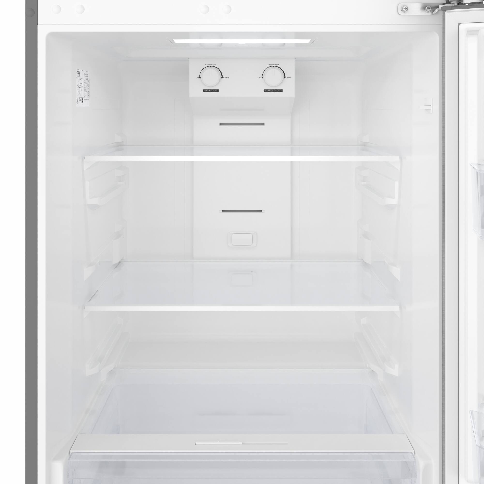 Alt View 7. Koolmore - 28 In. 14 Cu. Ft. Top-Freezer Household Refrigerator in Stainless Steel, Energy Star Certified - Stainless steel.