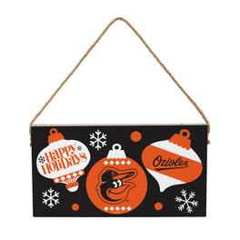 Evergreen Enterprises - Baltimore Orioles 6" x 11" Holiday Wood Wall Sign - Multicolor