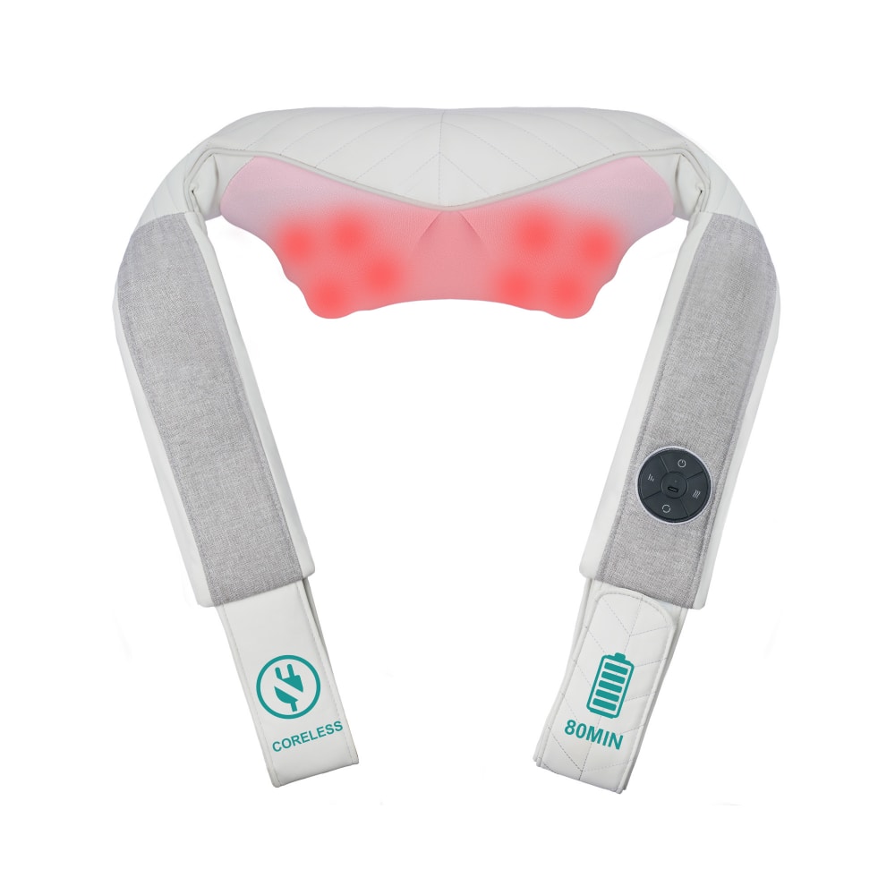 Nekteck - Cordless Neck and Back Massager - White