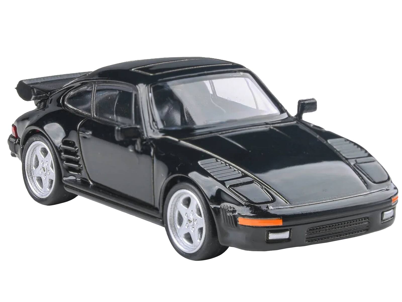 Angle. Paragon - 1986 RUF BTR Slantnose Black 1/64 Diecast Model Car by Paragon Models - Black.