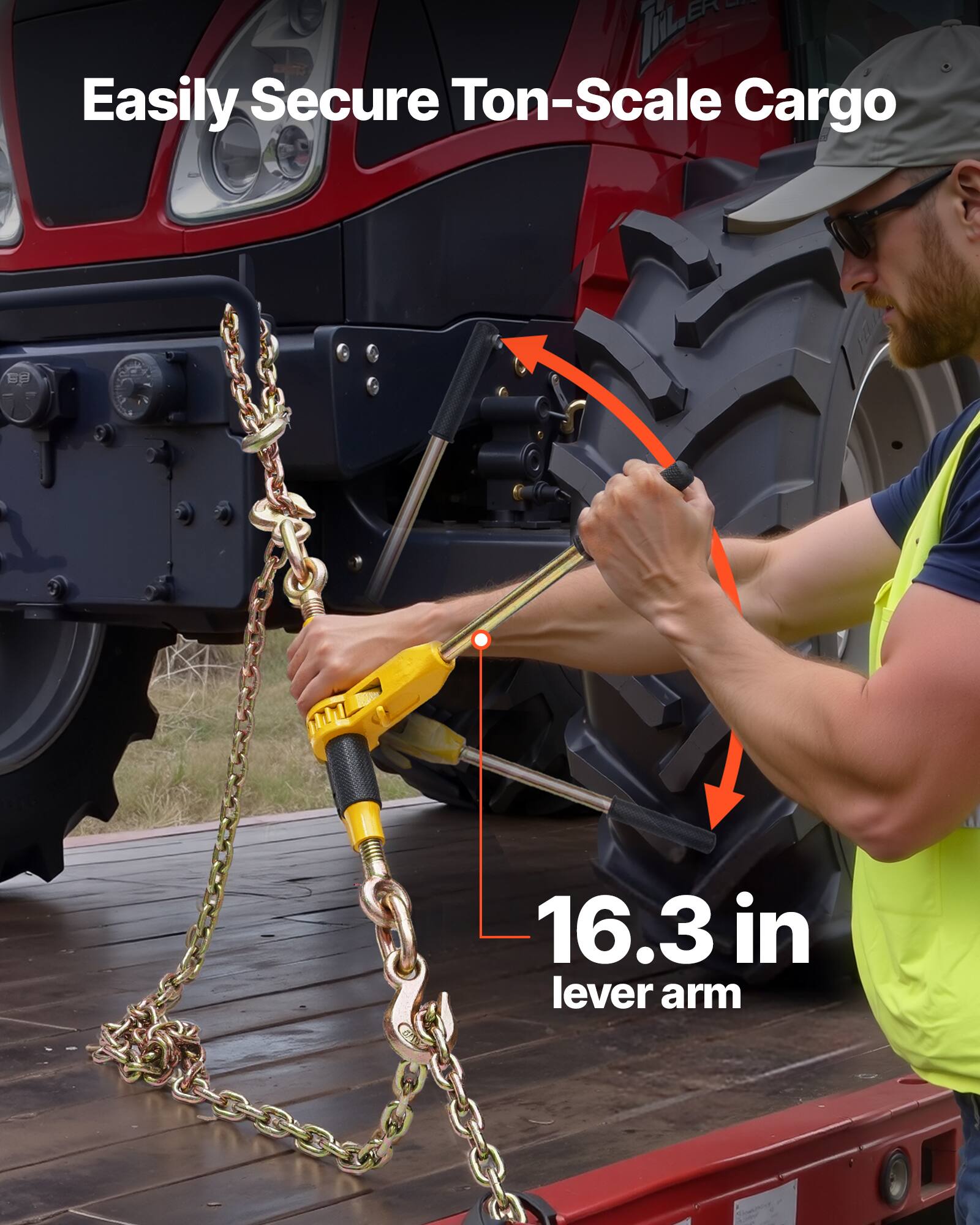 Easily Secure Ton-Scale Cargo

16.3 in lever arm
