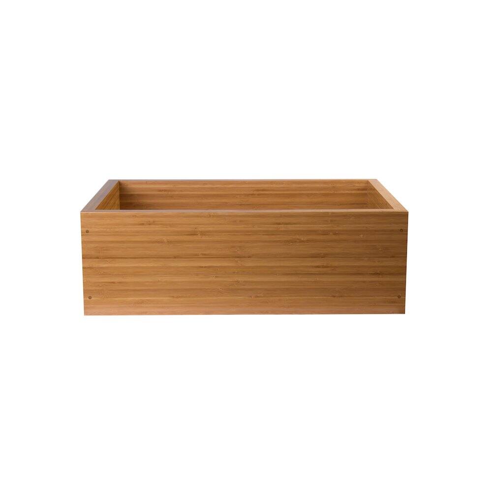 Alt View 5. Alfi - ALFI brand 30 Single Bowl Bamboo Kitchen Farm Sink - Brown.