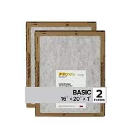 Amber Sporting Goods - 3M FPL00-2PK-24 16x20x1 Flat Pan Filter - Quantity 24