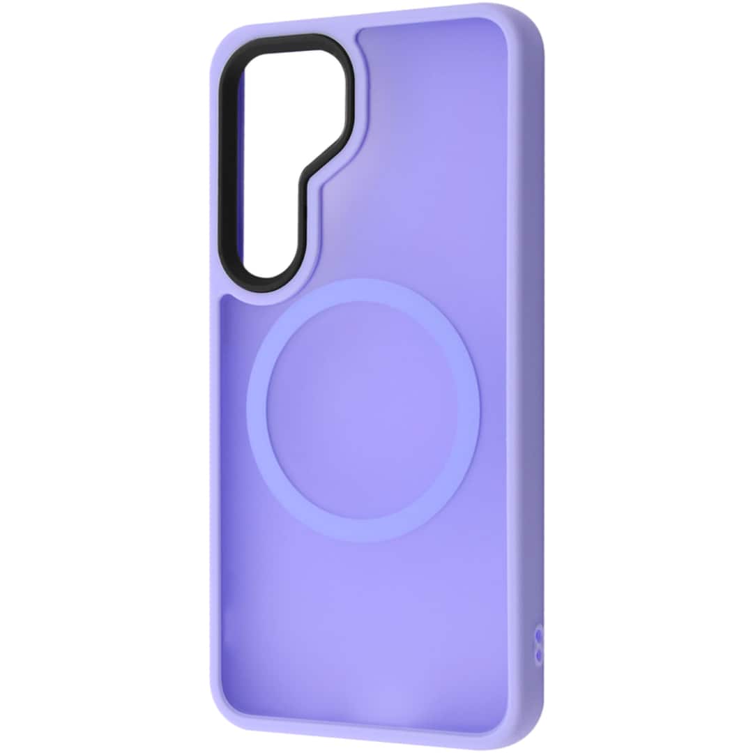 Front. Entronix - Entronix Magnetic Case for Samsung Galaxy S24 - Translucent Frosted Matte Finish - Purple.