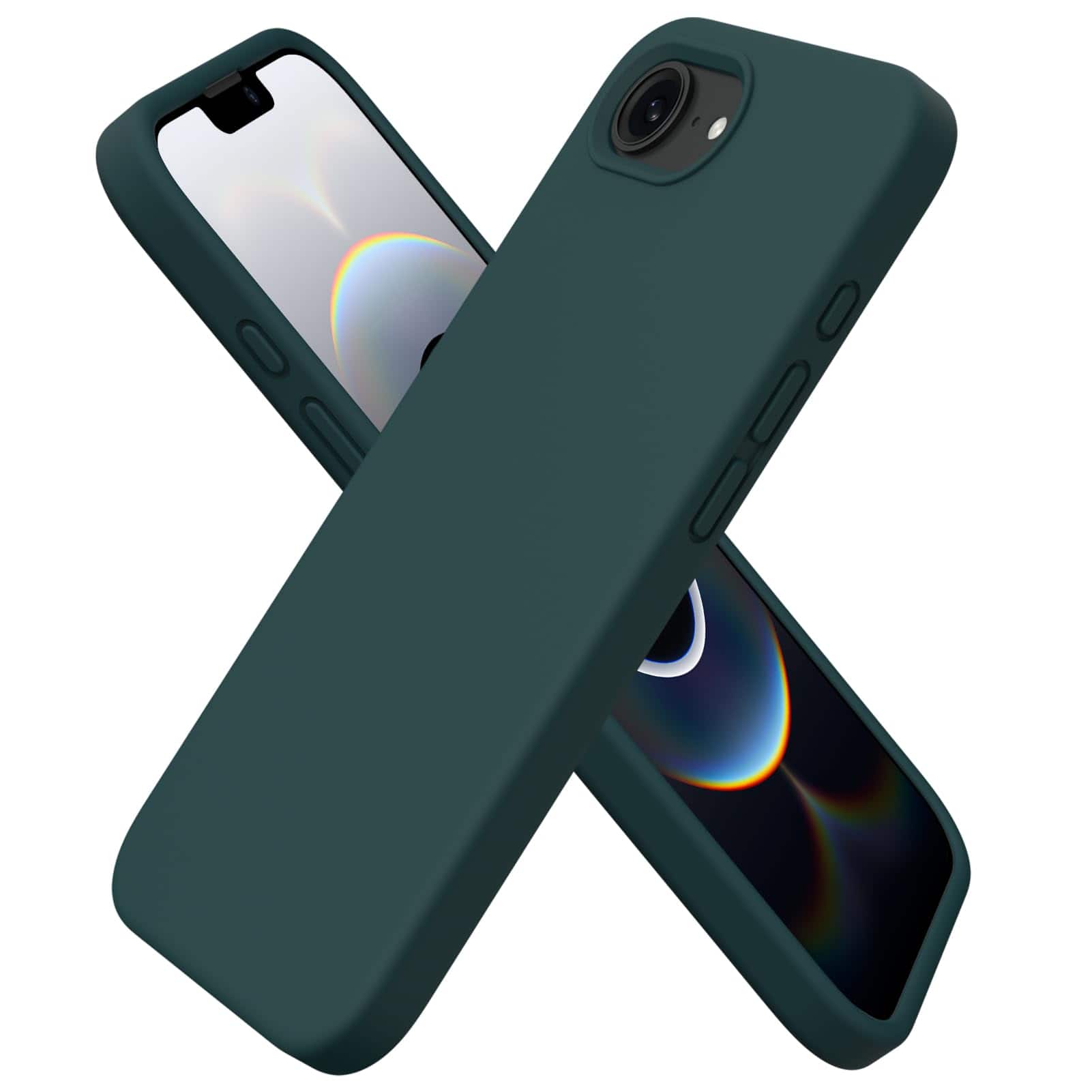 Front. Ornarto - ORNARTO Compatible with iPhone 16e Case 6.1", Liquid Silicone Shockproof Protective Cover - Olive Green - Olive Green.