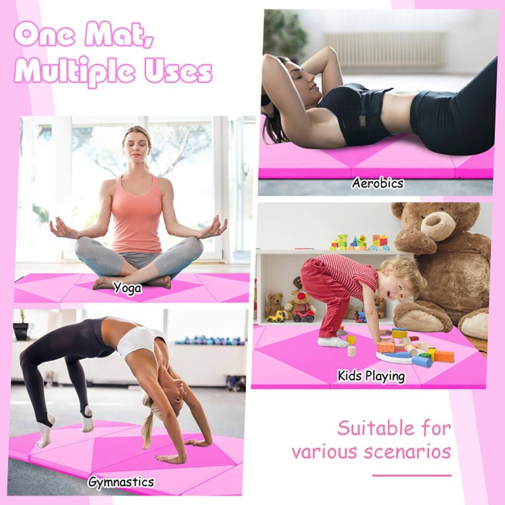 One Mat, Multiple Uses  
Aerobics  
Yoga  
Kids Playing  
Gymnastics  
Suitable for various scenarios