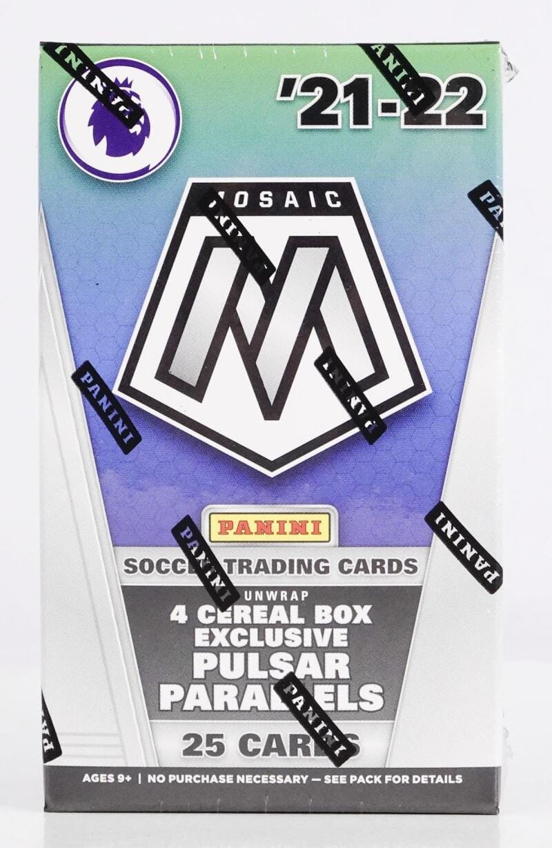 2021-22 Panini Mosaic Premier League EPL Soccer Cereal Box price history on PriceWatchPro