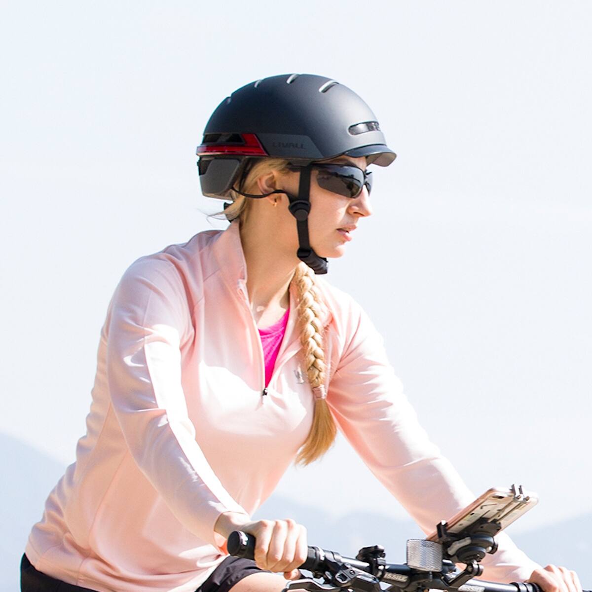 Alt View 2. LIVALL - LIVALL BH51M NEO Smart Bike Helmet with speakers, Smart Lighting, Fall Detection & SOS Alert-Black - Black.