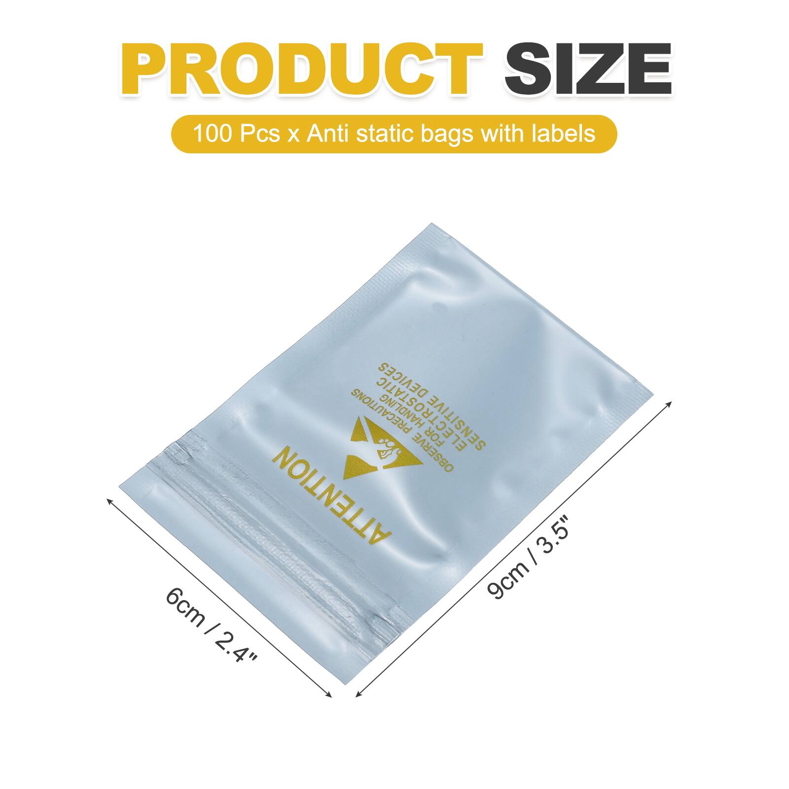 Unique Bargains Anti Static Bag 2.4