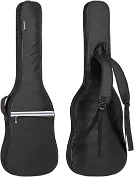 CAHAYA - Electric Guitar Bag Gig Bag 6mm Padding Padded Backpack with Reflective Bands Soft Guitar Case Black CY0225 price history on PriceWatchPro