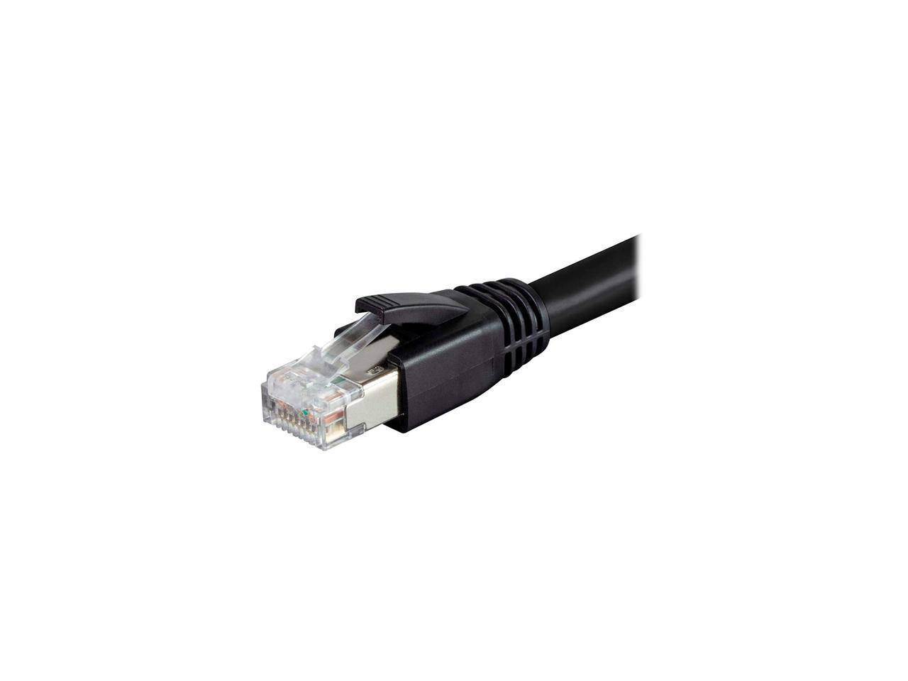 Alt View 1. Nippon Labs - Nippon Labs Cat8 RJ45 35FT Ethernet Cable, 40Gbps 2000MHz, S/FTP, Indoor/Outdoor, Weatherproof (Black).