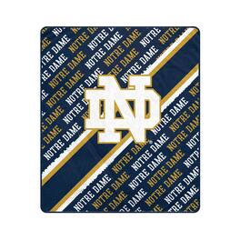 Pegasus - Notre Dame Fighting Irish 60" x 70" Diagonal Lined Wordmark Ultra Soft Blanket - Multicolor