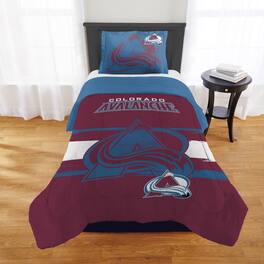 Sweet Home Collection - NHL Colorado Avalanche Comforter & Pillow Sham Set- Twin/Twin XL - Multicolored