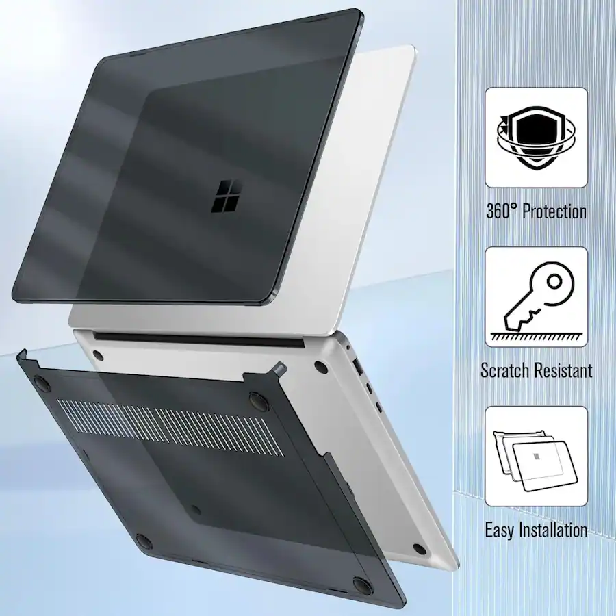 Kitcheniva Slim Snap On Hard Shell Case For 13.8 Inch Microsoft Surface ...