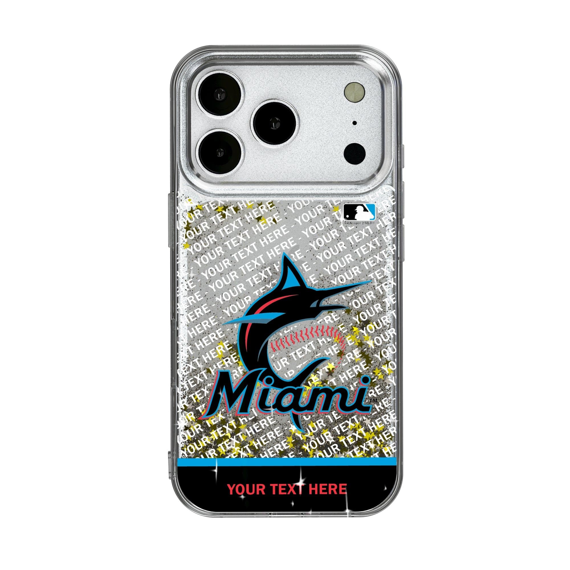 Keyscaper - MLB - Miami Marlins iPhone Personalized Glitter Case - 15 - Multicolor price history on PriceWatchPro