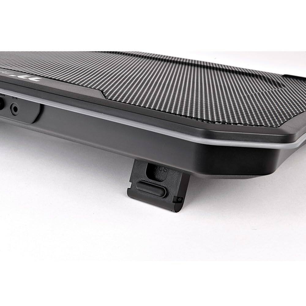 Back. HongFei - HongFei Tt Massive 12 RGB Laptop Cooling Pad with 120mm Fan & Ergonomic Design - Black.