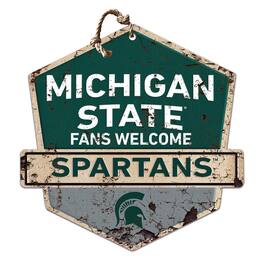 Jardine - Michigan State Spartans Fans Welcome Sign - Green