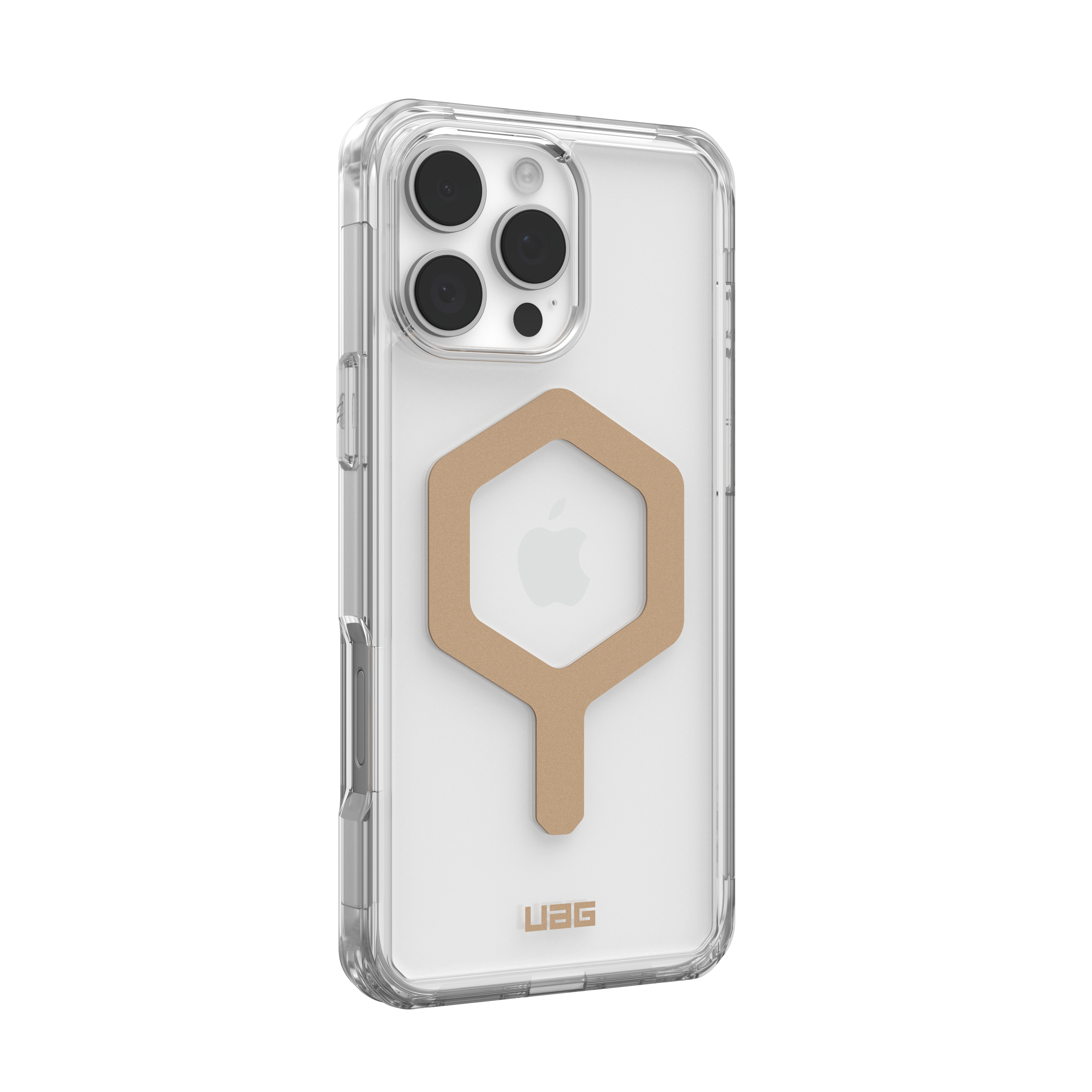 Alt View 2. UAG - Plyo Series Case with Magsafe for Apple iPhone 16 Pro Max - Ice/Gold.