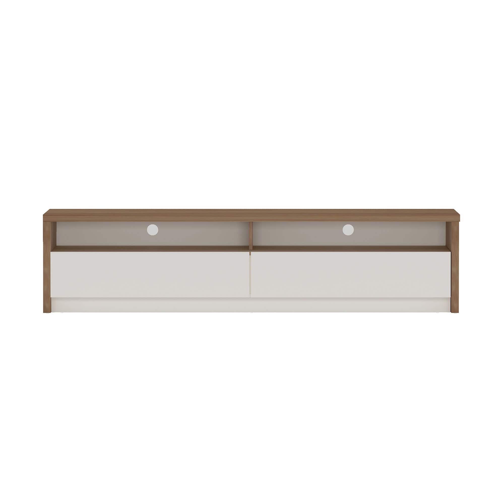 Manhattan Comfort - Duncan Contemporary Modern 70" TV Stand - Maple and Off White
