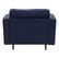 Alt View 11. CorLiving - Mulberry Fabric Upholstered Modern Accent Chair - Navy Blue.