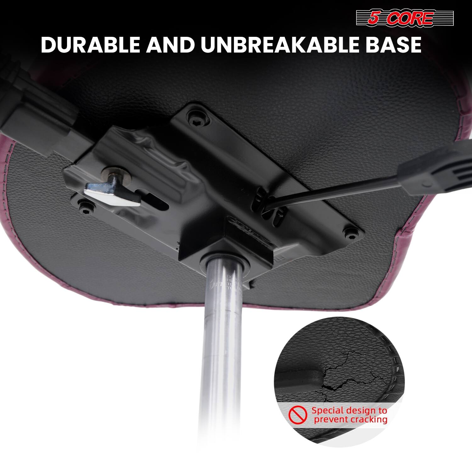 5 CORE  
DURABLE AND UNBREAKABLE BASE  

Special design to prevent cracking