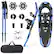 Front. Costway - Costway 21"/25"/30"4-in-1 Lightweight Terrain Aluminum Snowshoes W/Ski Poles Carry Bag - Navy.