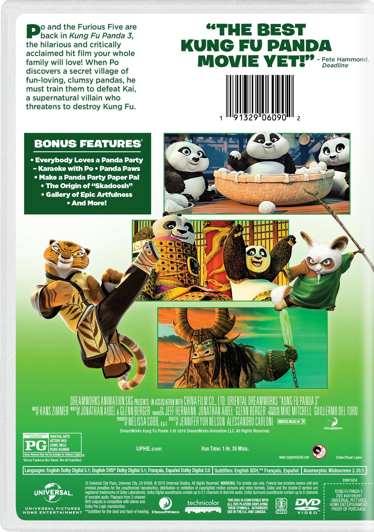 Angle. Kung Fu Panda 3 (DVD New Box Art) [DVD].