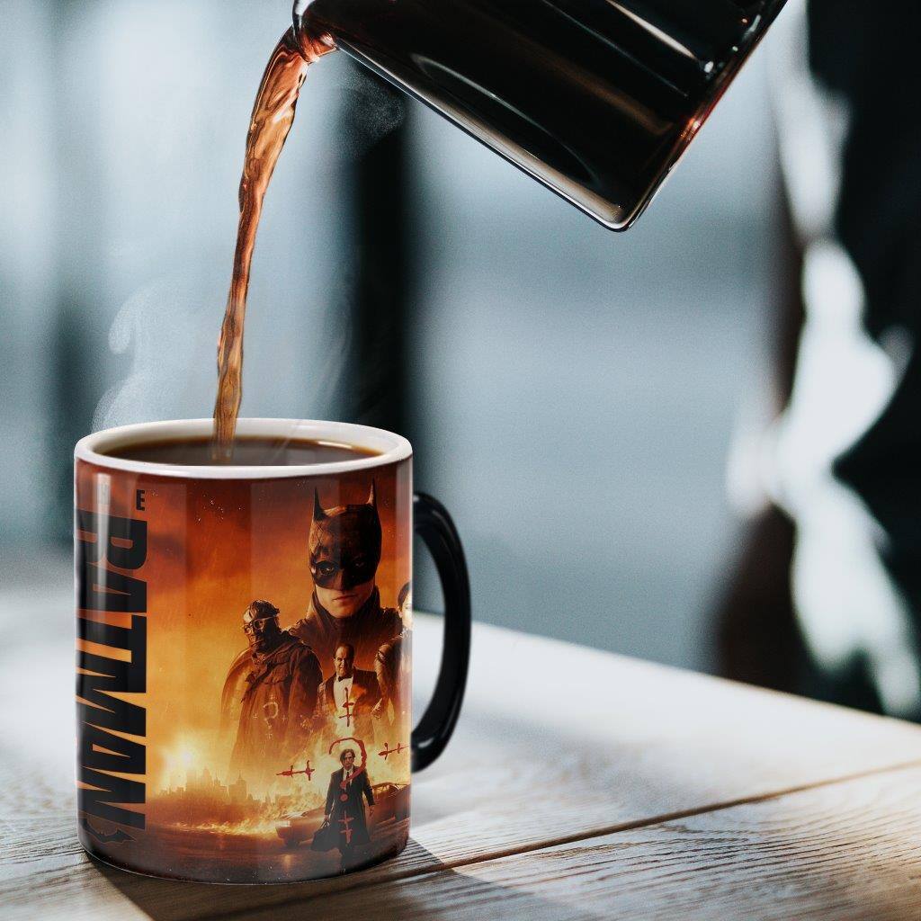 Alt View 5. Trend Setters - The Batman (Fire Group) Morphing Mugs®  Heat-Sensitive Mug - Black.