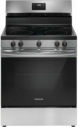 Frigidaire - 30" Electric Range with Quick Boil Element - Stainless Steel