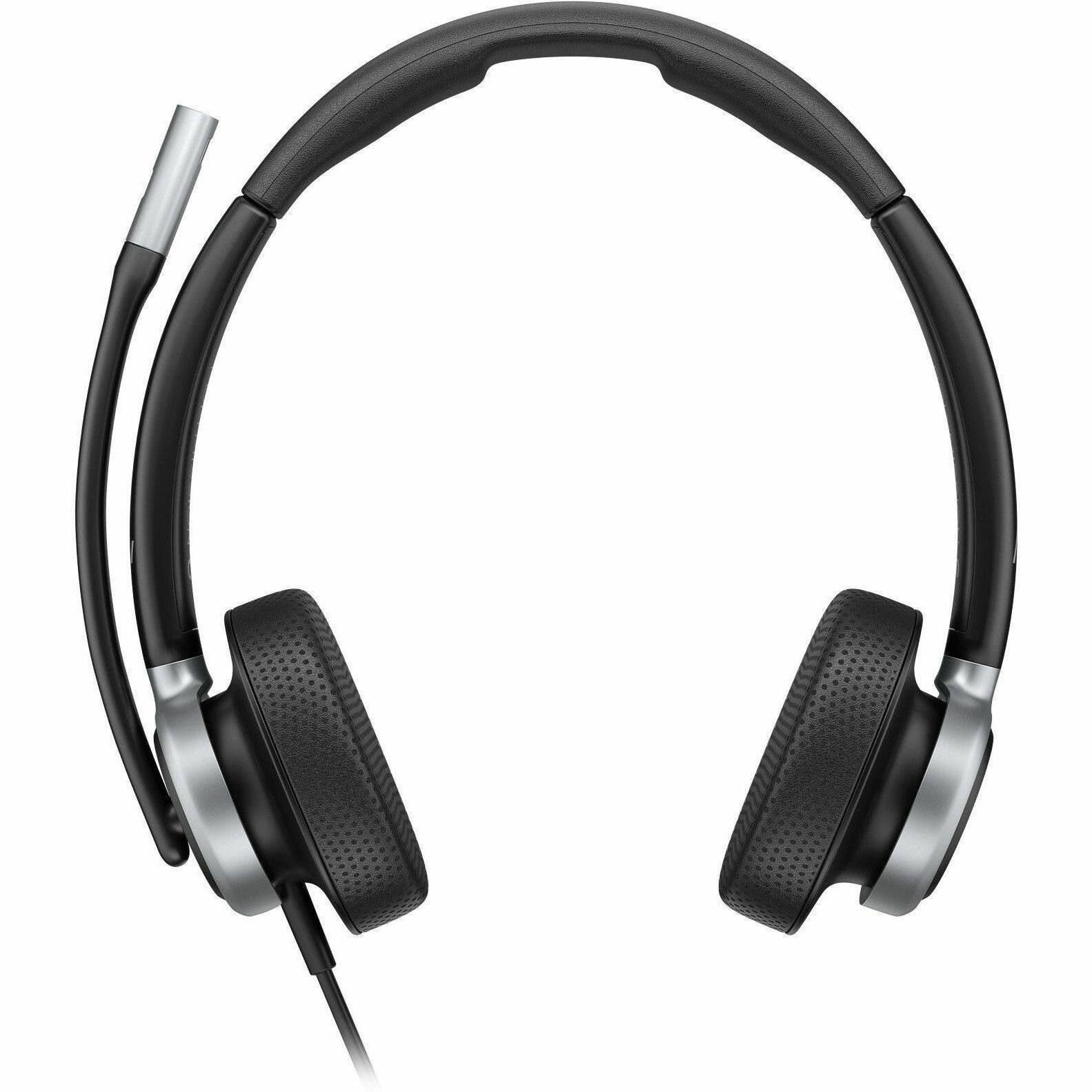 Alt View 3. Poly - Poly Mission 625 Stereo USB Wired Headset - Microsoft Teams Certification - Stereo - USB, USB Type A, USB Type C - Wired - Black.