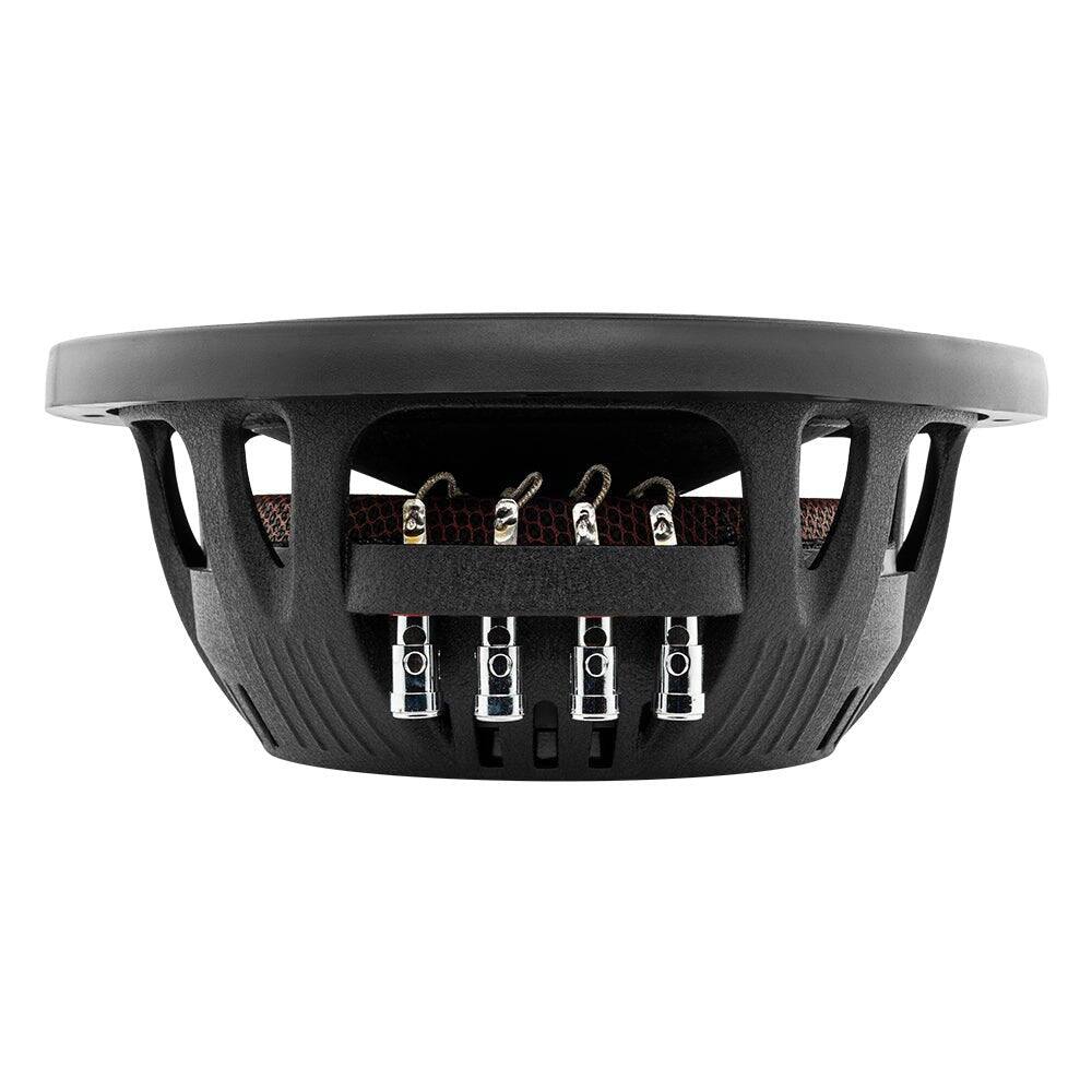 Left. DS18 Audio - IXS 10" Shallow-Mount Fiber Glass Cone Subwoofer, 600W RMS Dual 4-Ohm.