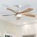Alt View 2. Sofucor - 52 inch Low Profile Ceiling Fans with Lights and Remote Control Outdoor Indoor Ceiling Fan - White.