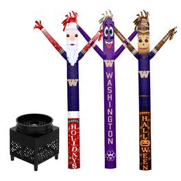 Sporticulture - Washington Huskies Inflatable Crazy Sports Fan Bundle Set - Multicolor