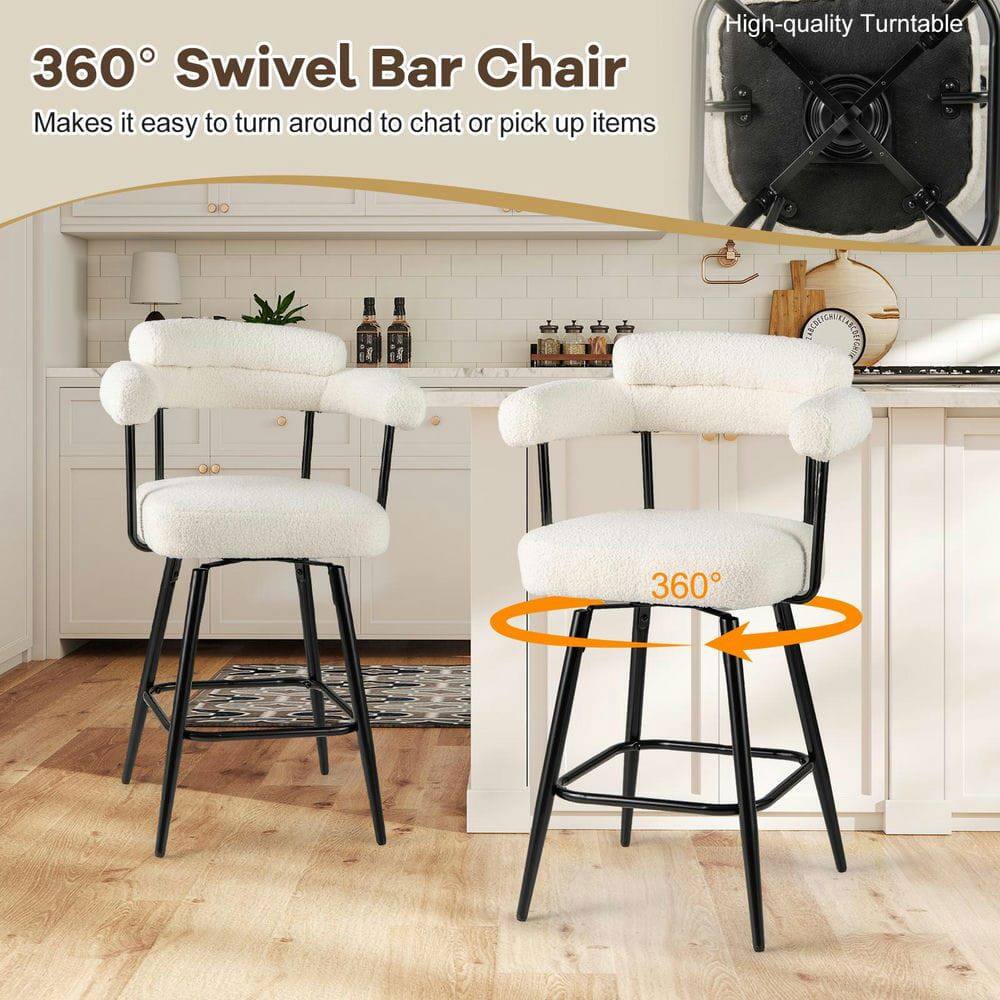 360° Swivel Bar Chair  
Makes it easy to turn around to chat or pick up items  

High-quality Turntable
