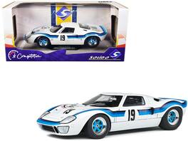 Solido - Ford GT40 MK.1 RHD (Right Hand Drive) #19 Emilio Marta "Angola Championship" (1973) "Competition" Series 1/18 - White And Blue