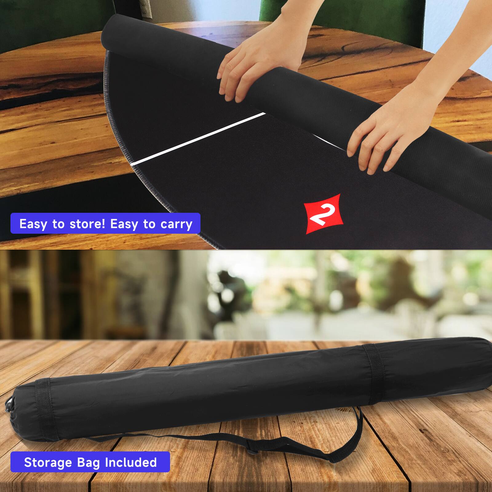 Easy to store! Easy to carry, Storage Bag Included